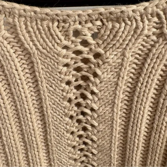 GAP Women's Light Beige Knit Short Sleeve Sweater XXL - Picture 9 of 9